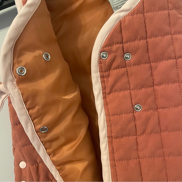 Kids Quilted Vest - Rust and Pink - Picture 5 of 5
